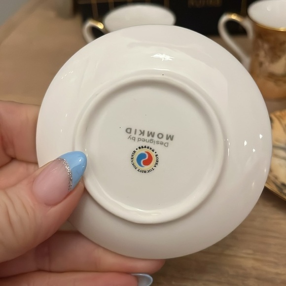 Momkid Korean Genre Painting Espresso Coffee Set Box Tourist Souvenir - Picture 6 of 9